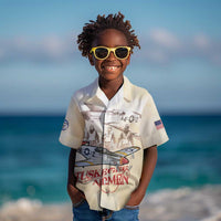 Tuskegee Red Tails Airmen Kid Hawaiian Shirt History Aviator Heroes Retro Style - Wonder Print Shop