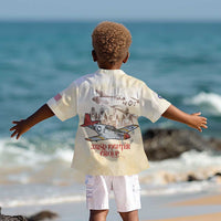 Tuskegee Red Tails Airmen Kid Hawaiian Shirt History Aviator Heroes Retro Style - Wonder Print Shop