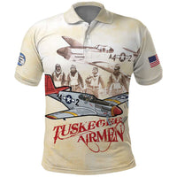 Tuskegee Red Tails Airmen Polo Shirt History Aviator Heroes Retro Style - Wonder Print Shop