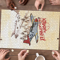 Tuskegee Red Tails Airmen Puzzle History Aviator Heroes Retro Style - Wonder Print Shop