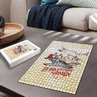 Tuskegee Red Tails Airmen Puzzle History Aviator Heroes Retro Style - Wonder Print Shop