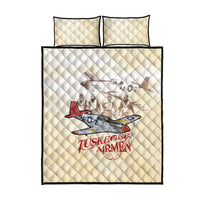 Tuskegee Red Tails Airmen Quilt Bed Set History Aviator Heroes Retro Style - Wonder Print Shop