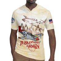 Tuskegee Red Tails Airmen Rugby Jersey History Aviator Heroes Retro Style - Wonder Print Shop
