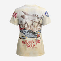 Tuskegee Red Tails Airmen Scrub Top History Aviator Heroes Retro Style - Wonder Print Shop