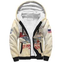 Tuskegee Red Tails Airmen Sherpa Hoodie History Aviator Heroes Retro Style - Wonder Print Shop