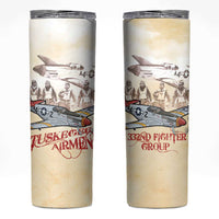 Tuskegee Red Tails Airmen Skinny Tumbler History Aviator Heroes Retro Style - Wonder Print Shop