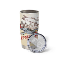 Tuskegee Red Tails Airmen Tumbler Cup History Aviator Heroes Retro Style - Wonder Print Shop
