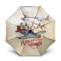Tuskegee Red Tails Airmen Umbrella History Aviator Heroes Retro Style - Wonder Print Shop
