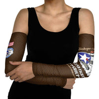 Tuskegee Airmen WWII Heroes Arm Sleeves The Great American Aviators Brown Leather Pattern - Wonder Print Shop