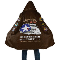 Tuskegee Airmen WWII Heroes Cloak The Great American Aviators Brown Leather Pattern - Wonder Print Shop