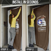 Tuskegee Airmen WWII Heroes Door Cover The Great American Aviators Brown Leather Pattern - Wonder Print Shop