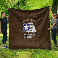 Tuskegee Airmen WWII Heroes Quilt The Great American Aviators Brown Leather Pattern - Wonder Print Shop