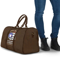 Tuskegee Airmen WWII Heroes Travel Bag The Great American Aviators Brown Leather Pattern - Wonder Print Shop