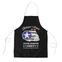 Tuskegee Airmen WWII Heroes Apron The Great American Aviators Black Art - Wonder Print Shop