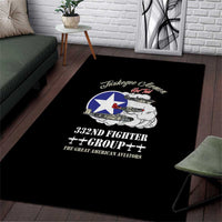 Tuskegee Airmen WWII Heroes Area Rug The Great American Aviators Black Art - Wonder Print Shop
