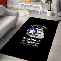 Tuskegee Airmen WWII Heroes Area Rug The Great American Aviators Black Art - Wonder Print Shop