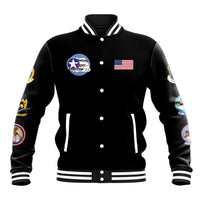 Tuskegee Airmen WWII Heroes Baseball Jacket The Great American Aviators Black Art - Wonder Print Shop