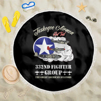 Tuskegee Airmen WWII Heroes Beach Blanket The Great American Aviators Black Art - Wonder Print Shop