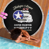 Tuskegee Airmen WWII Heroes Beach Blanket The Great American Aviators Black Art - Wonder Print Shop