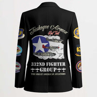 Tuskegee Airmen WWII Heroes Blazer The Great American Aviators Black Art - Wonder Print Shop