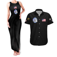 Tuskegee Airmen WWII Heroes Couples Matching Tank Maxi Dress and Hawaiian Shirt The Great American Aviators Black Art - Wonder Print Shop