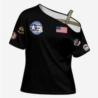 Tuskegee Airmen WWII Heroes Cross Shoulder Shirt The Great American Aviators Black Art - Wonder Print Shop