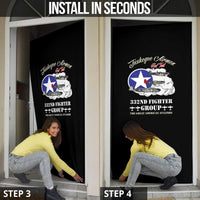 Tuskegee Airmen WWII Heroes Door Cover The Great American Aviators Black Art - Wonder Print Shop