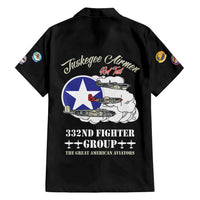 Tuskegee Airmen WWII Heroes Family Matching Tank Maxi Dress and Hawaiian Shirt The Great American Aviators Black Art - Wonder Print Shop