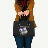 Tuskegee Airmen WWII Heroes Leather Bag The Great American Aviators Black Art - Wonder Print Shop