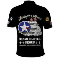 Tuskegee Airmen WWII Heroes Polo Shirt The Great American Aviators Black Art - Wonder Print Shop