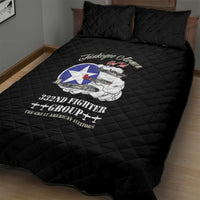 Tuskegee Airmen WWII Heroes Quilt Bed Set The Great American Aviators Black Art - Wonder Print Shop