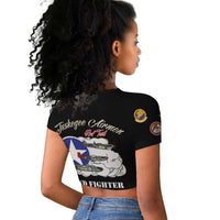 Tuskegee Airmen WWII Heroes Raglan Cropped T Shirt The Great American Aviators Black Art - Wonder Print Shop