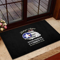 Tuskegee Airmen WWII Heroes Rubber Doormat The Great American Aviators Black Art - Wonder Print Shop