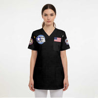 Tuskegee Airmen WWII Heroes Scrub Top The Great American Aviators Black Art - Wonder Print Shop