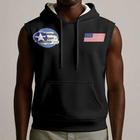 Tuskegee Airmen WWII Heroes Sleeveless Hoodie The Great American Aviators Black Art - Wonder Print Shop