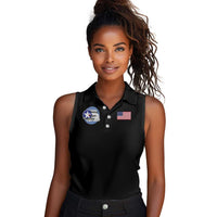 Tuskegee Airmen WWII Heroes Women Sleeveless Polo Shirt The Great American Aviators Black Art - Wonder Print Shop