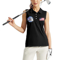Tuskegee Airmen WWII Heroes Women Sleeveless Polo Shirt The Great American Aviators Black Art - Wonder Print Shop