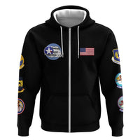 Tuskegee Airmen WWII Heroes Zip Hoodie The Great American Aviators Black Art - Wonder Print Shop