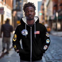 Tuskegee Airmen WWII Heroes Zip Hoodie The Great American Aviators Black Art - Wonder Print Shop