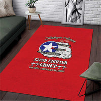 Tuskegee Airmen WWII Heroes Area Rug The Great American Aviators Red Art - Wonder Print Shop