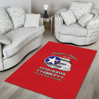 Tuskegee Airmen WWII Heroes Area Rug The Great American Aviators Red Art - Wonder Print Shop