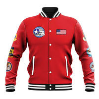 Tuskegee Airmen WWII Heroes Baseball Jacket The Great American Aviators Red Art - Wonder Print Shop