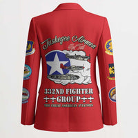 Tuskegee Airmen WWII Heroes Blazer The Great American Aviators Red Art - Wonder Print Shop