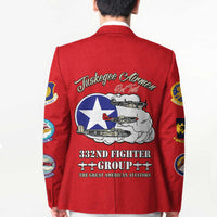 Tuskegee Airmen WWII Heroes Blazer The Great American Aviators Red Art - Wonder Print Shop