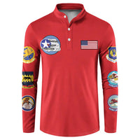 Tuskegee Airmen WWII Heroes Button Sweatshirt The Great American Aviators Red Art - Wonder Print Shop