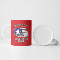 Tuskegee Airmen WWII Heroes Ceramic Mug The Great American Aviators Red Art - Wonder Print Shop