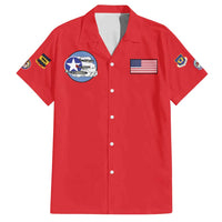 Tuskegee Airmen WWII Heroes Family Matching Off Shoulder Maxi Dress and Hawaiian Shirt The Great American Aviators Red Art - Wonder Print Shop