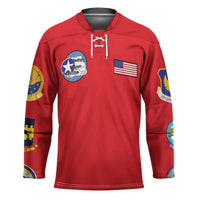 Tuskegee Airmen WWII Heroes Hockey Jersey The Great American Aviators Red Art - Wonder Print Shop