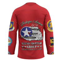 Tuskegee Airmen WWII Heroes Hockey Jersey The Great American Aviators Red Art - Wonder Print Shop