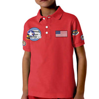 Tuskegee Airmen WWII Heroes Kid Polo Shirt The Great American Aviators Red Art - Wonder Print Shop